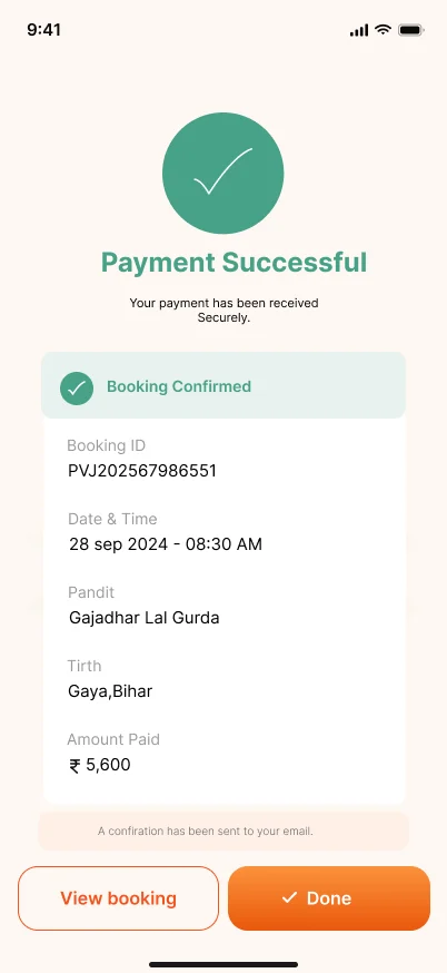 Payment successful